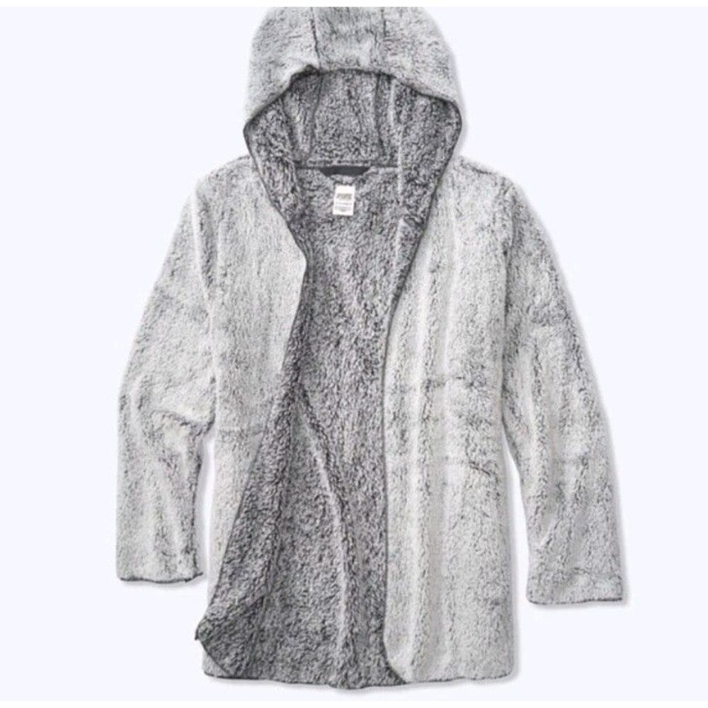 Victorias Secret PINK Cardigan Y2K Sherpa Long Sleeve Hoodie Jacket One Size
